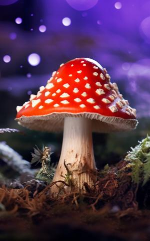 Amanita Muscaria Fairy Digital Photo